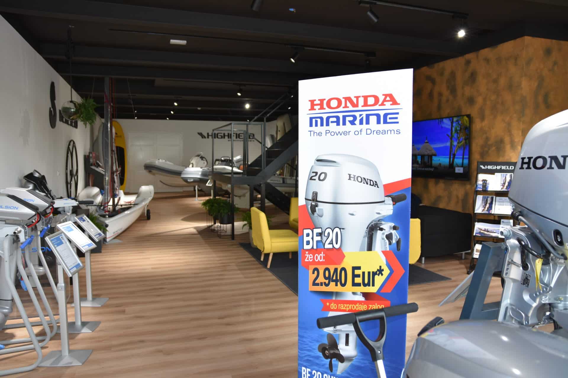 Burin Boats open a new Highfield-Honda showroom in Slovenia…